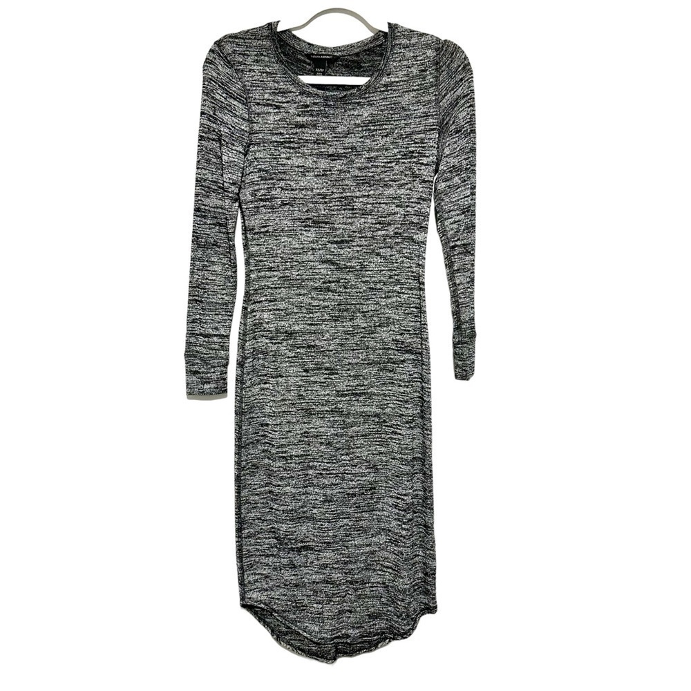 Banana Republic Dark Grey Bodycon Long-sleeve Dress Size XS
